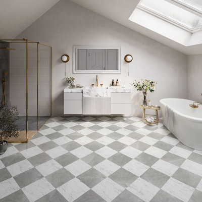 Tilefy Verona 12X12 Aurelia And Zenobia Checkerboard & Reviews